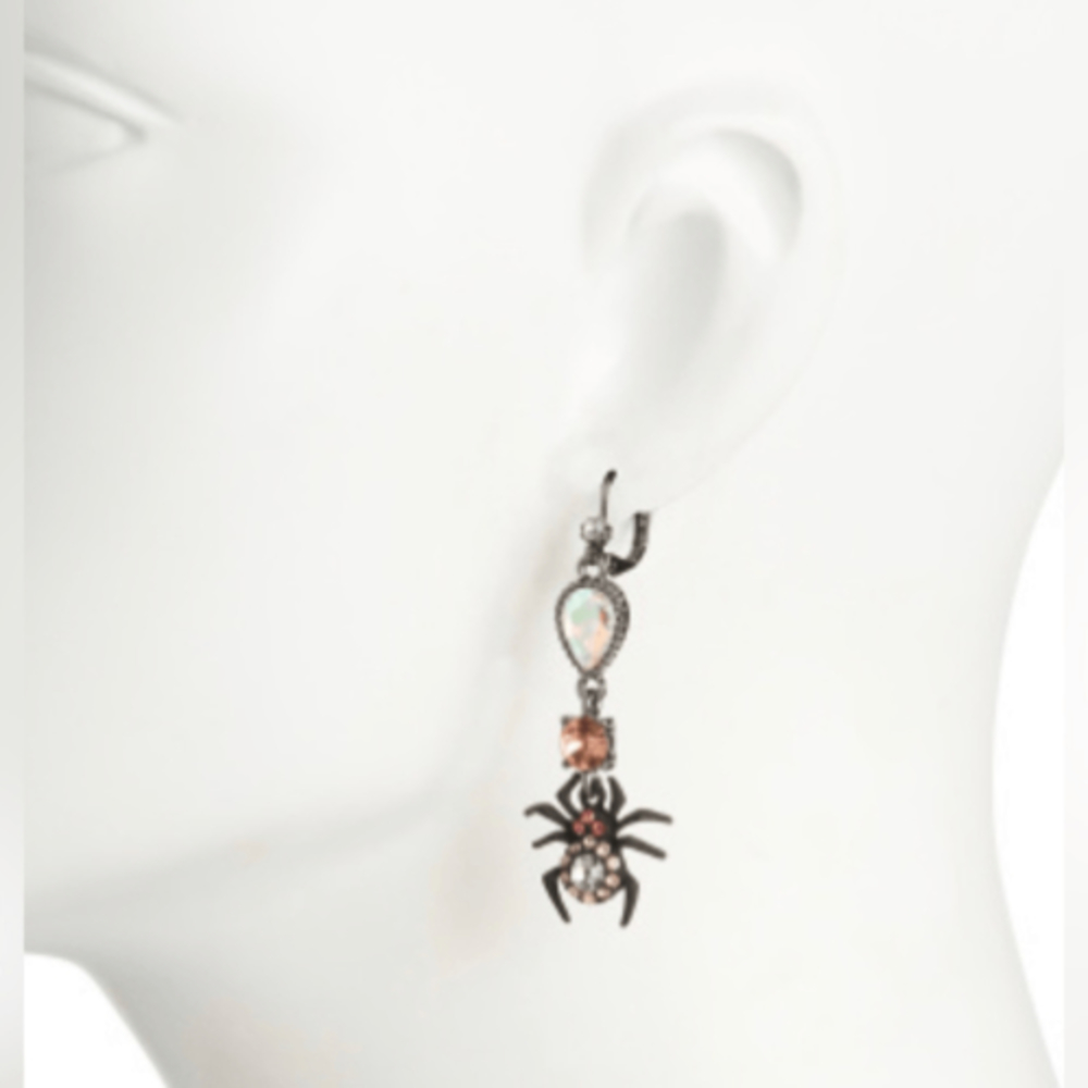 BETSEY JOHNSON Spider Mismatched Earrings